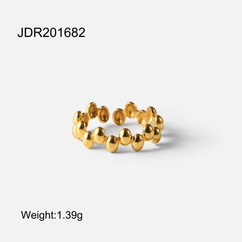 French Small Gold Beanie Ring