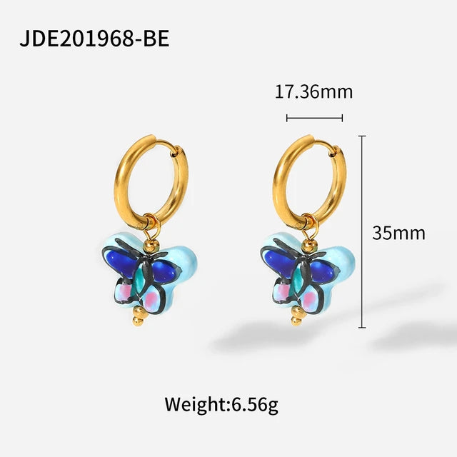 Butterfly Ceramic Earrings