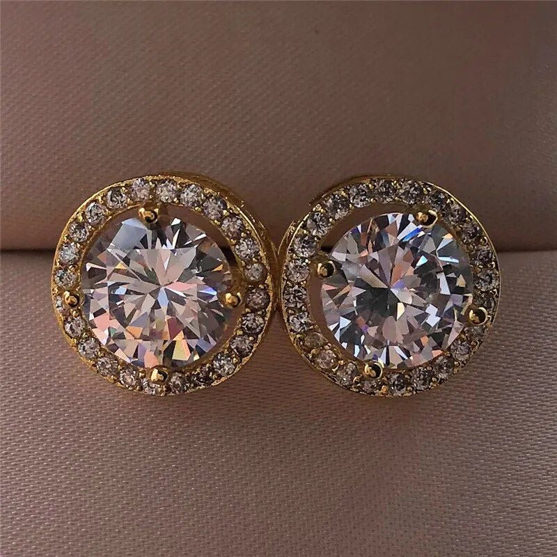 Crystal Round Studs