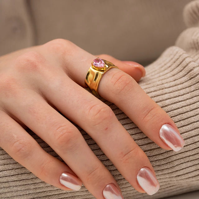 Dripping Gold Ring