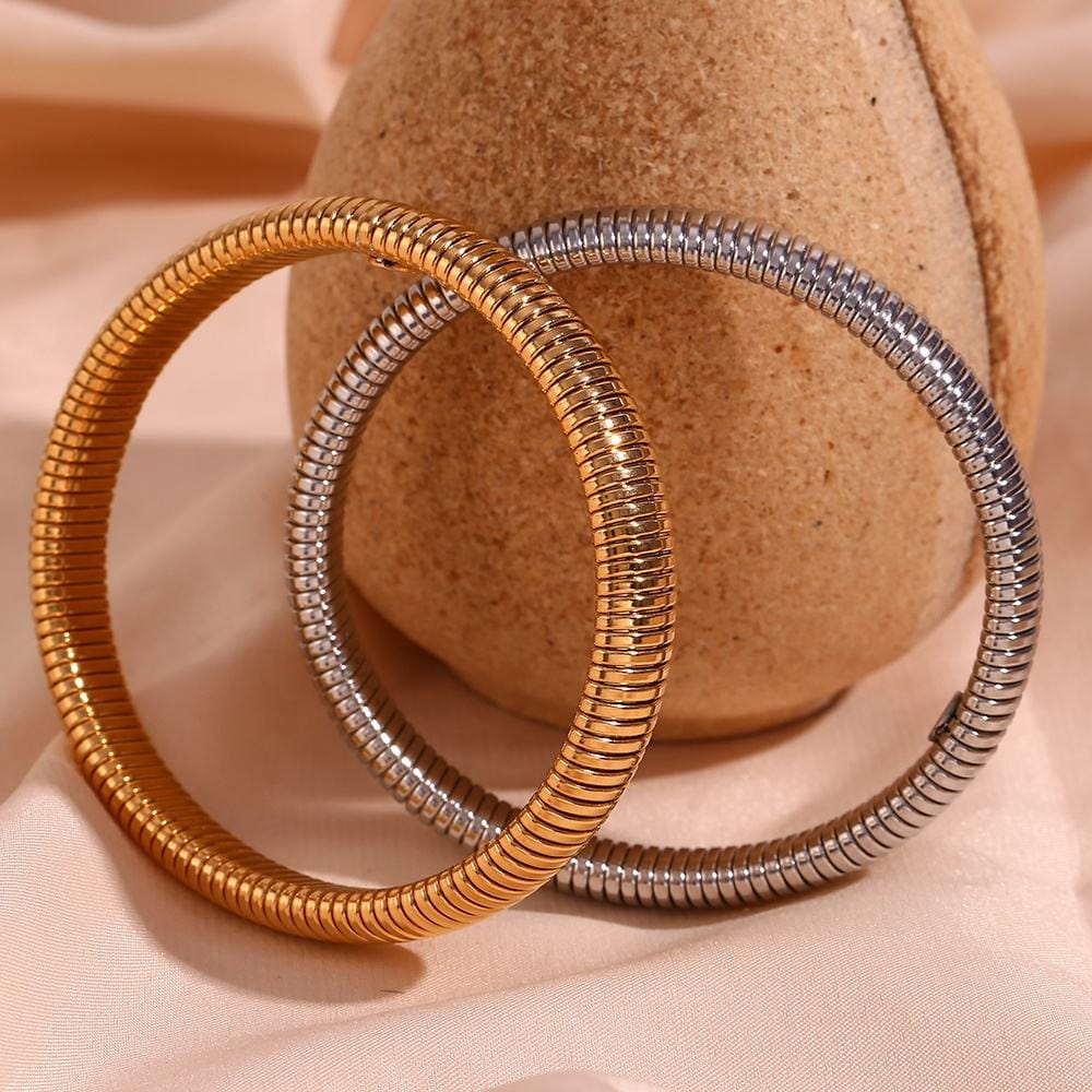 Gold Coil Snake Bracelet