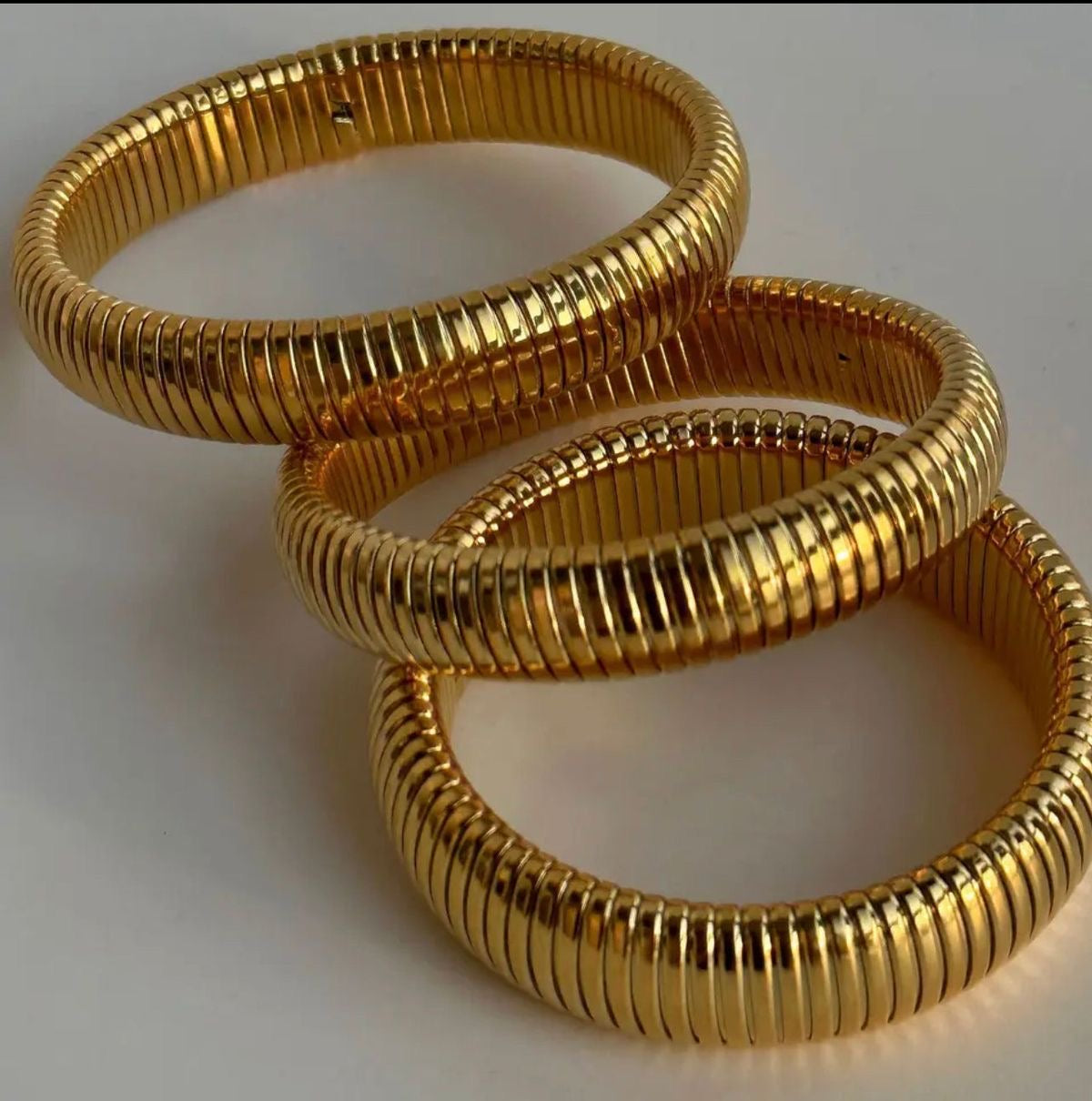 Gold Coil Snake Bracelet