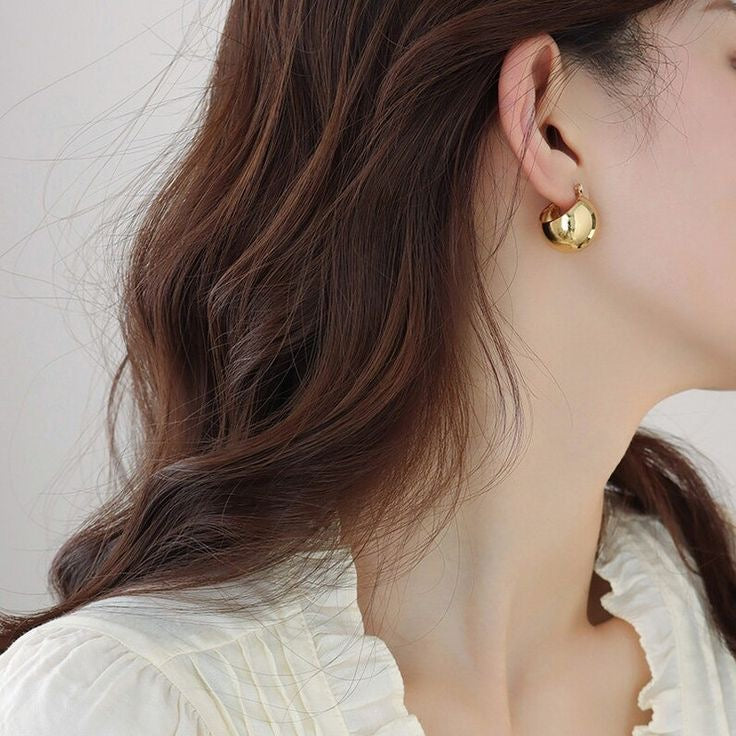 Gold Chunky Hoops