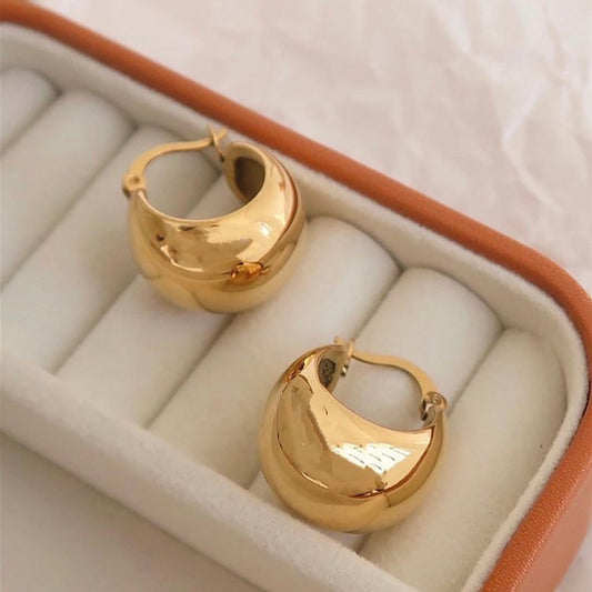 Gold Chunky Hoops