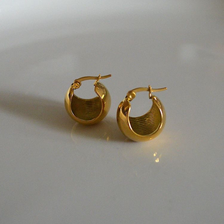 Gold Chunky Hoops