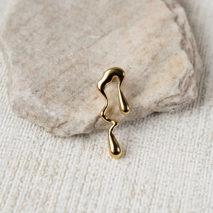 Melted Gold Earrings