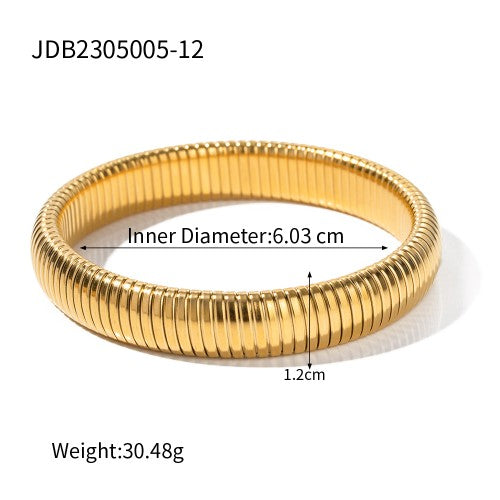 Gold Coil Snake Bracelet